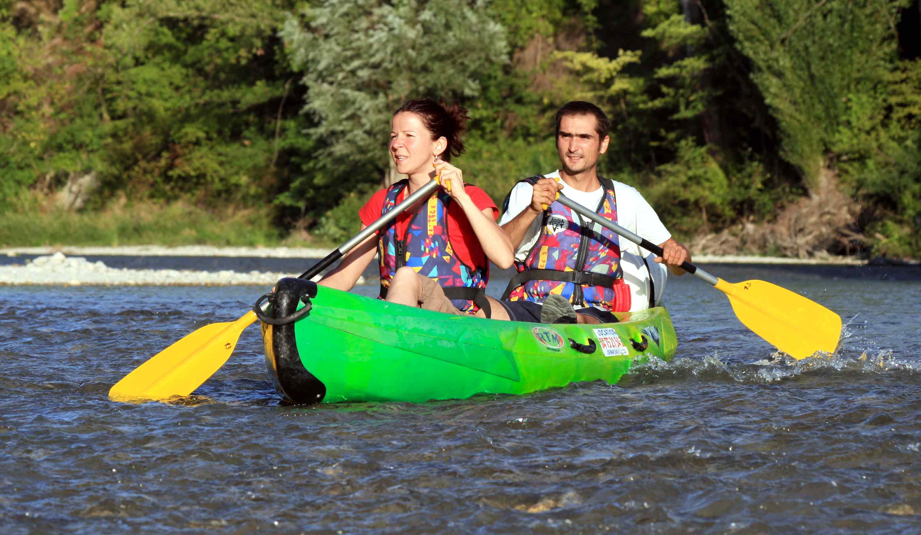 canoe et velo dans la drome